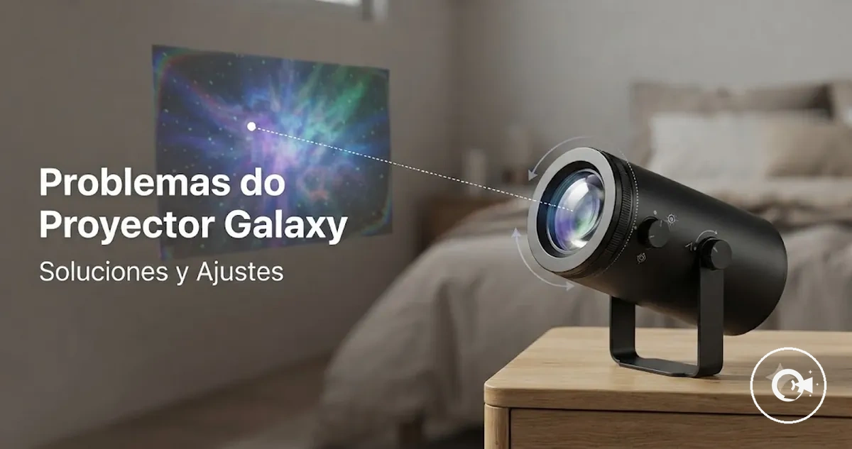 Solução de problemas de um Projetor Galaxy com ajustes de projeção